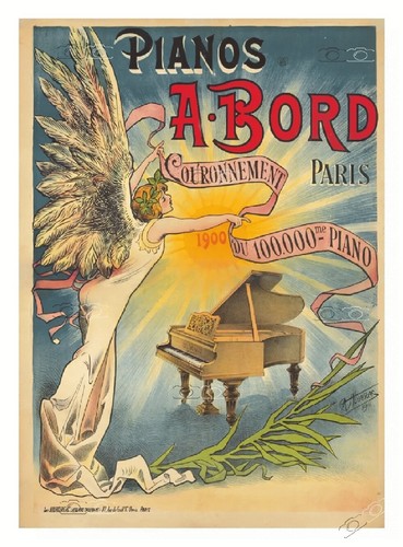 Publicité piano bord - piano, a.