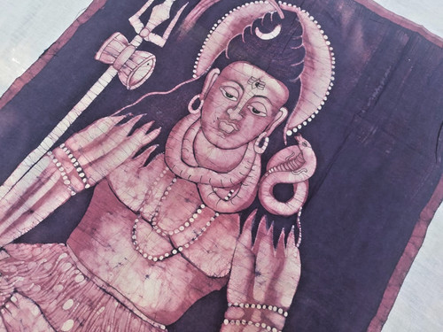 Shiva tenture indienne batik - shiva,