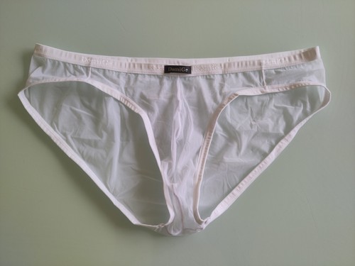 Slip blanc transparent - , homme
