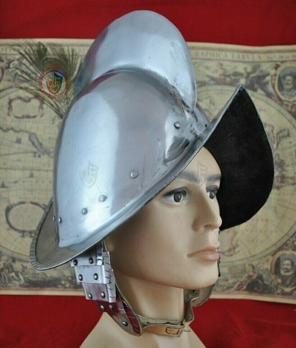 Casque médiéval acier - casque, en