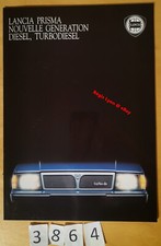 LANCIA PRISMA DIESEL, TURBODIESEL Prospectus Fr 24 pages 09/1986