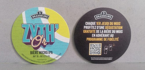 Sous bock bière brasseurs - bock, 3
