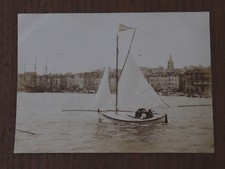 Photographie ancienne vers 1905 Marseille le port voilier bateau 