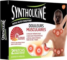 Syntholkiné 2 patchs chauffants pour muscles douloureux