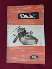 livret notice d' entretien : LE POULAIN moteur MYSTER de 49cc de 1954 en COPY