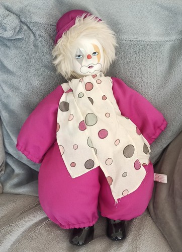 Poupée pierrot porcelaine - en,