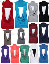 Femmes sans Manches Gros Col