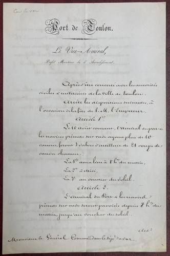 Toulon dispositions pour - toulon.,
