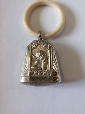 Ma Collection Hochet Ancien Bébé Argent Poinçon Art nouveau/déco Berceau Angelot