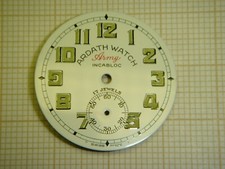 CADRAN VINTAGE NEUF DE STOCK POUR MONTRE ARDATH WATCH ARMY DE 10 LIGNES 1/2