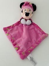 3342?Doudou Plat Mouchoir NICOTOY DISNEY Minnie Mouse rose Luminescent Lune