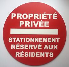 panneau PROPRIÉTÉ PRIVÉE