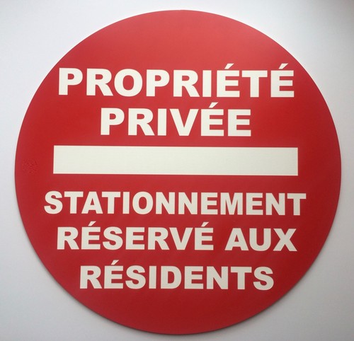 Panneau propriété privée - panneau,