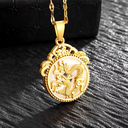 Collier dragon japonais - collier,