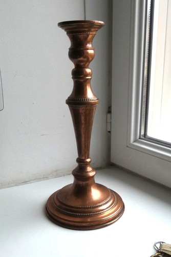 Ancien grand bougeoir cuivre