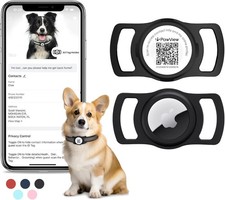 Support airtag collier chien - support,