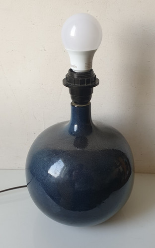 Pied lampe boule faience - lampe,