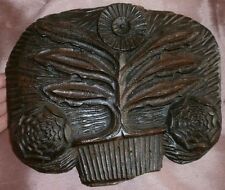 Fronton bois sculpté