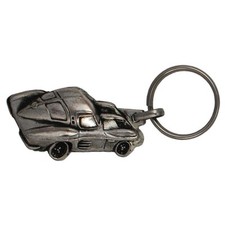 Porte-clés nickelé Chevrolet Corvette StingRay 1963