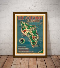 Affiche-Poster Vintage Île