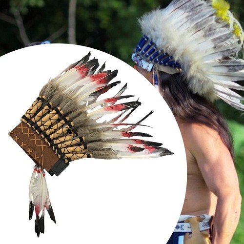 Coiffe indienne plumes pour - indienne,