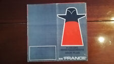 PAQUEBOT SS "FRANCE" DECK PLAN COMPAGNIE GENERALE TRANSATLANTIQUE 1962