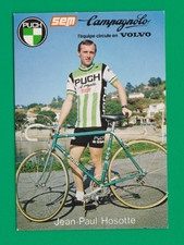CYCLISME carte cycliste JEAN PAUL HOSOTTE équipe PUCH SEM Campagnolo 1980