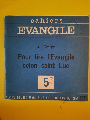 George cahiers evangile - a.,