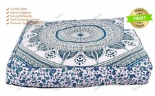 Mandala Indien Coussin Housse Ethnique Taie Oreiller Hippie Gypsy Décore Maison