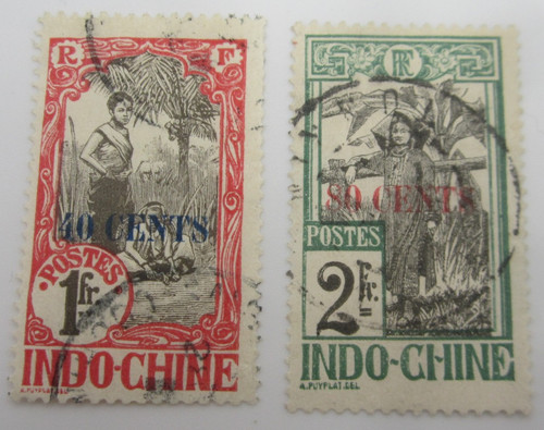 Indochine timbres 87 - 86, +