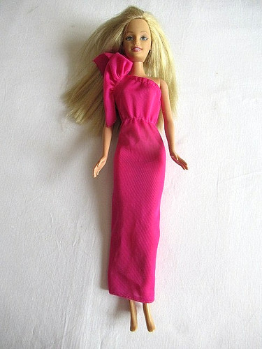 Barbie robe longue - en, rose