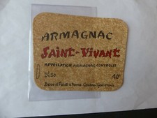 ETIQUETTE ALCOOL ARMAGNAC