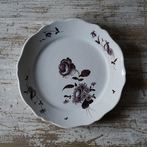 Assiette ancienne faience - assiette, en