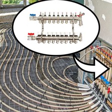 Collecteur plancher chauffant hydraulique Nourrice Comsi Taille - 7 sorties