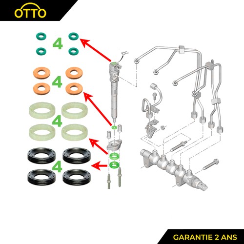 Kit joint injecteur - kit,
