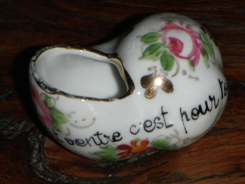 Ancienne saliere porcelaine - ancienne,