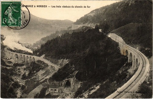 Cpa les trois viaducs - trois,