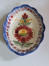 Coupelle ancienne Henriot Quimper faïence bretonne  décor floral main