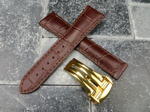 22mm bracelet cuir marron - 22mm,