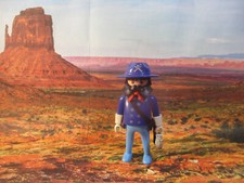 Playmobil Western Officier De Cavalerie Vintage / Nordiste / Artillerie 3773