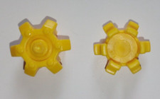 PLAYMOBIL VEHICULES - 2x Enjoliveurs jaune 3169 3263 3647 4260 4401 4221