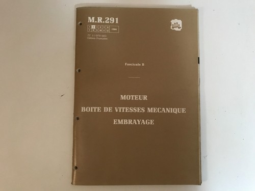 Manuel reparation mr291 - reparation,
