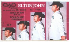 ELTON JOHN billet ticket stub