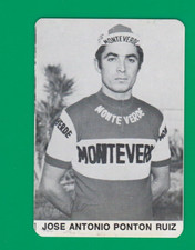 CYCLISME carte cycliste JOSE ANTONIO PONTON RUIZ équipe MONTEVERDE Calendrier 73
