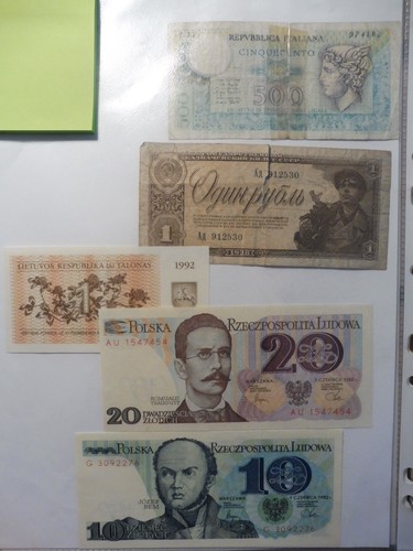Lot ancien billet etranger - ,