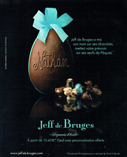publicité Advertising 1023 2011   chocolats Jeff de Bruges  prénom Nathan