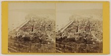 FRANCE NICE Panorama de la ville c1865 Photo Stereo Vintage Albumine P46L4n