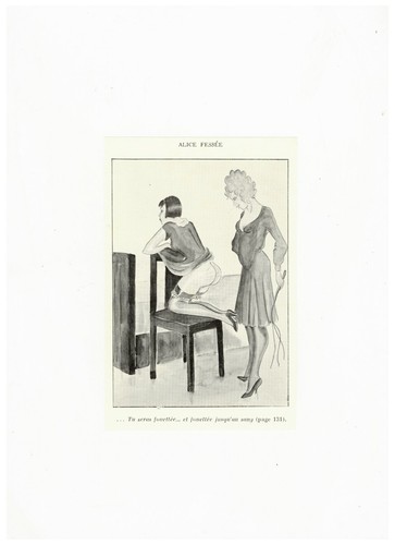 Photogravure fouet spanking