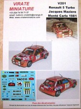 V201 RENAULT 5 TURBO RALLYE