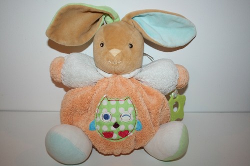 Doudou peluche lapin brun - doudou,